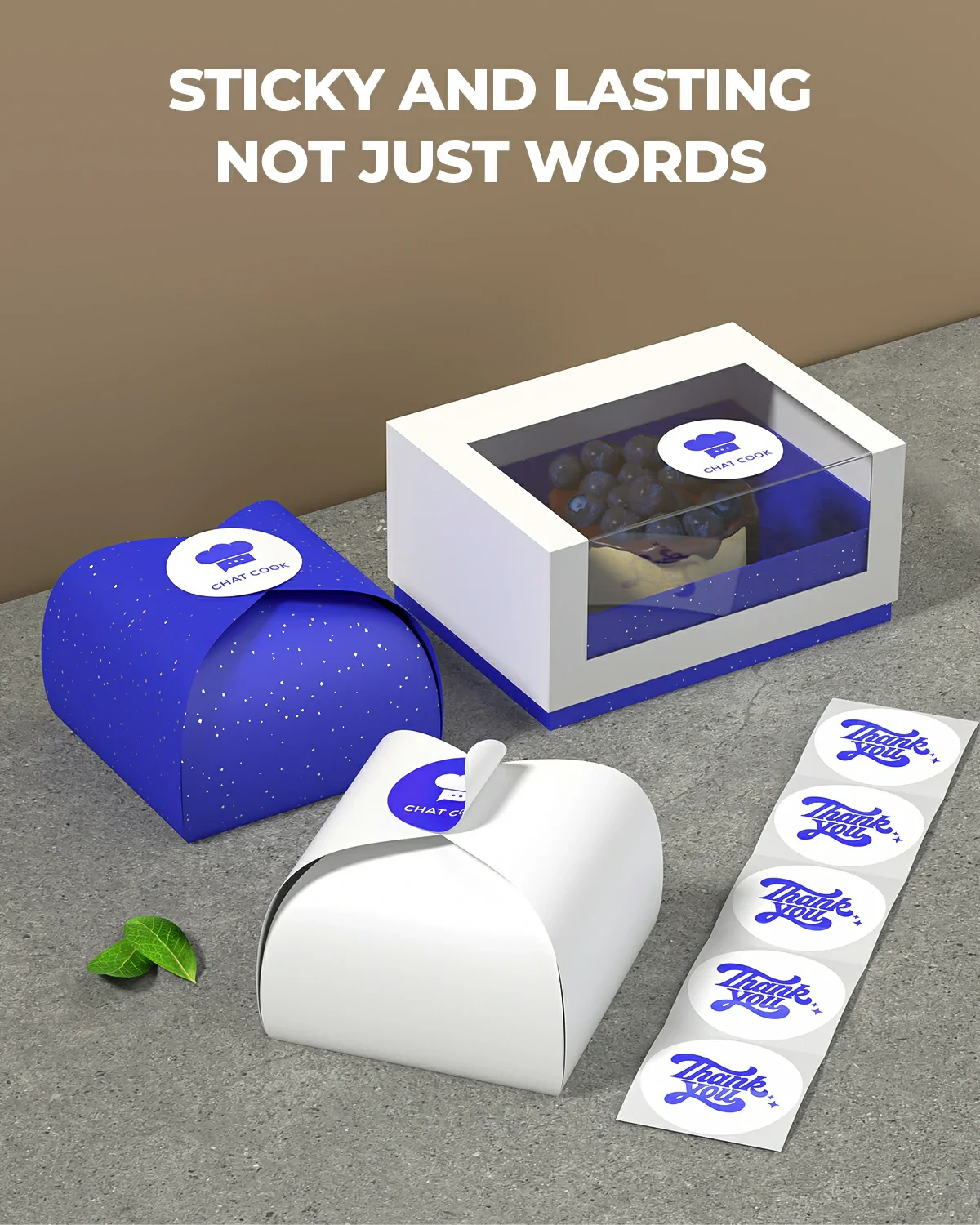 2" Blue Printing Labels - Image 5