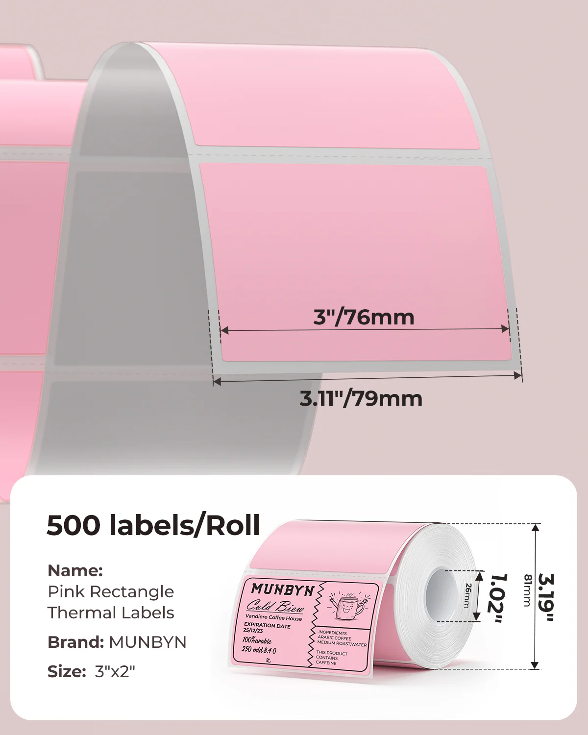 3" x 2" Rectangle Labels - Image 9
