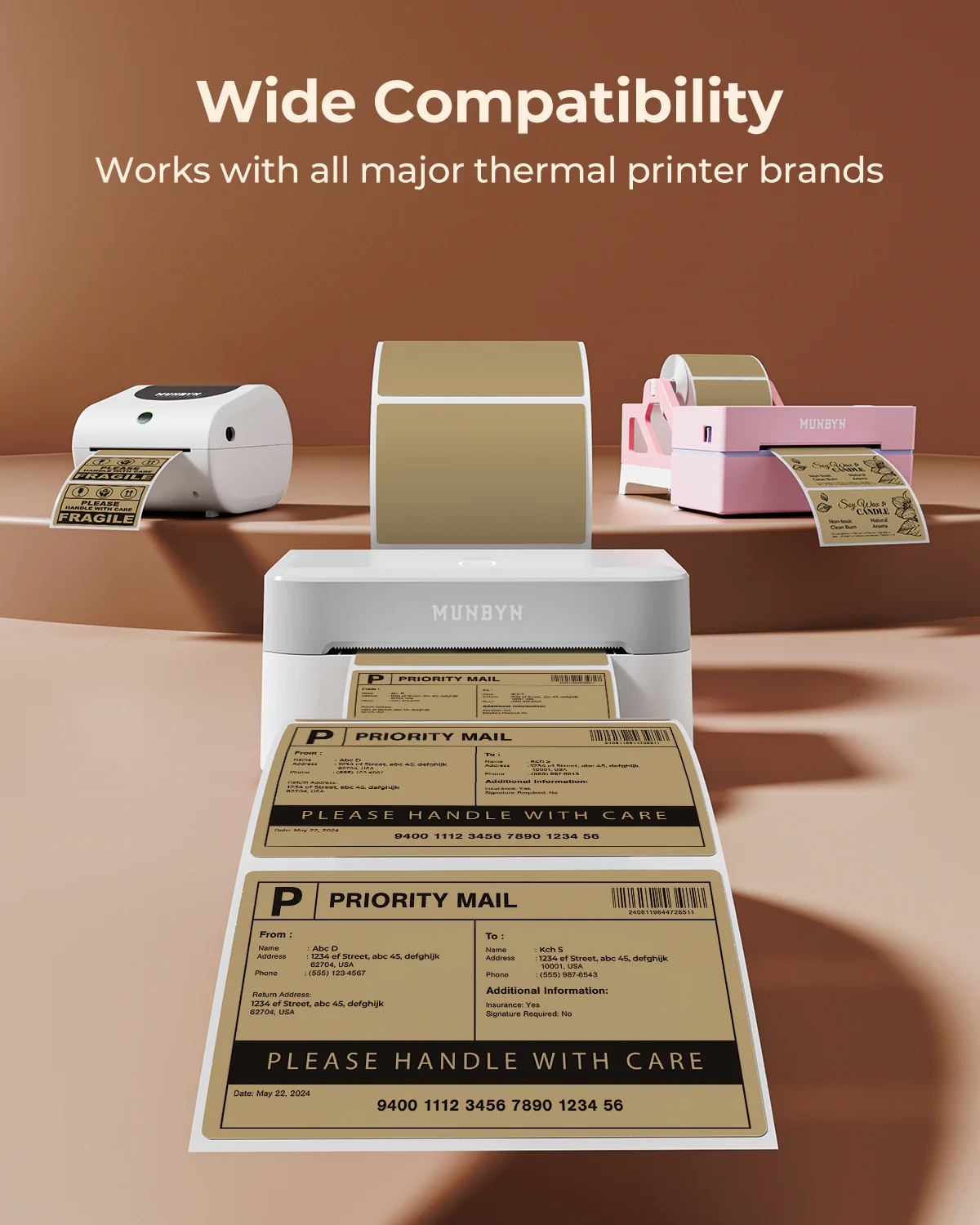 Brown Rectangle Labels - Image 5