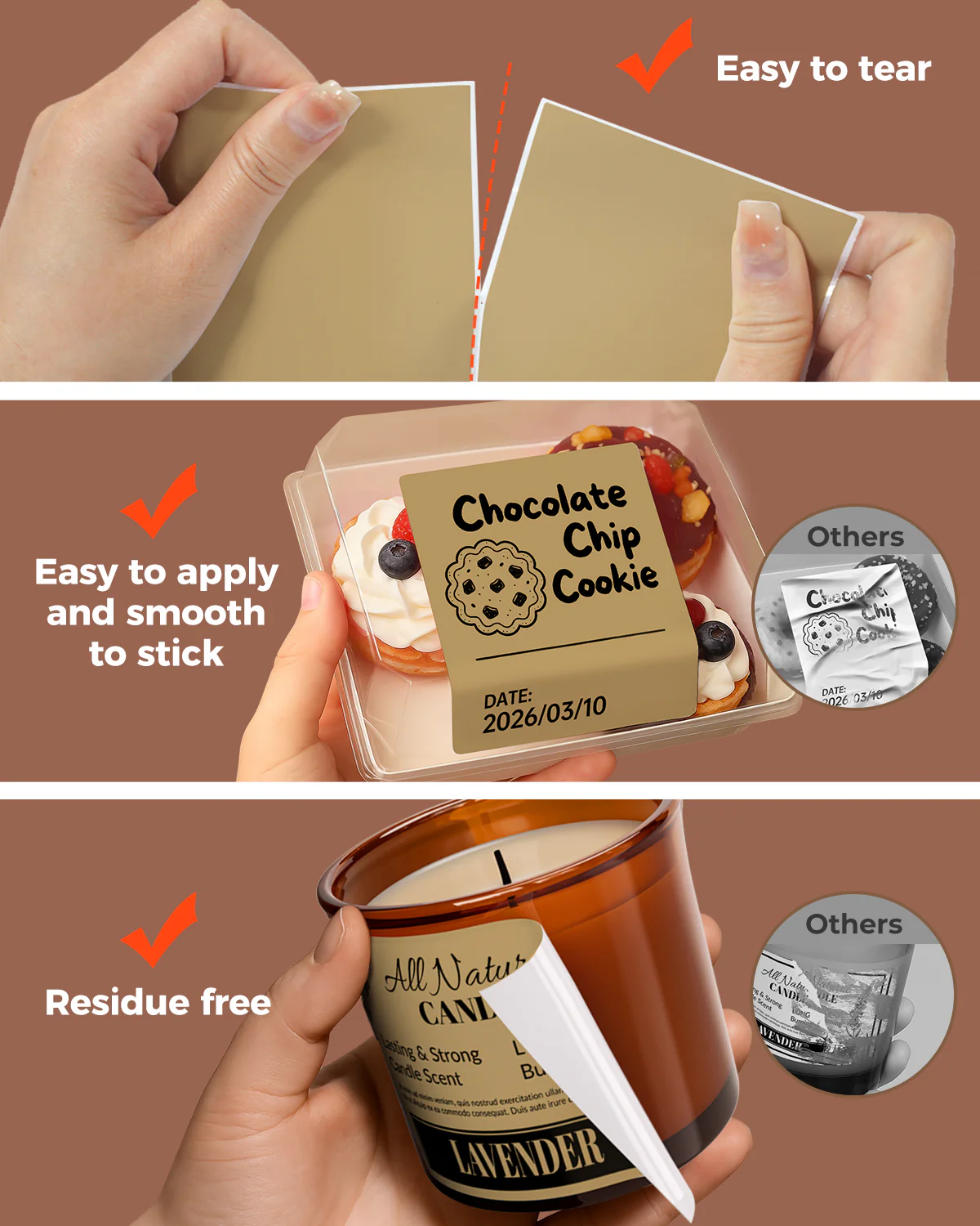 Brown Rectangle Labels - Image 7