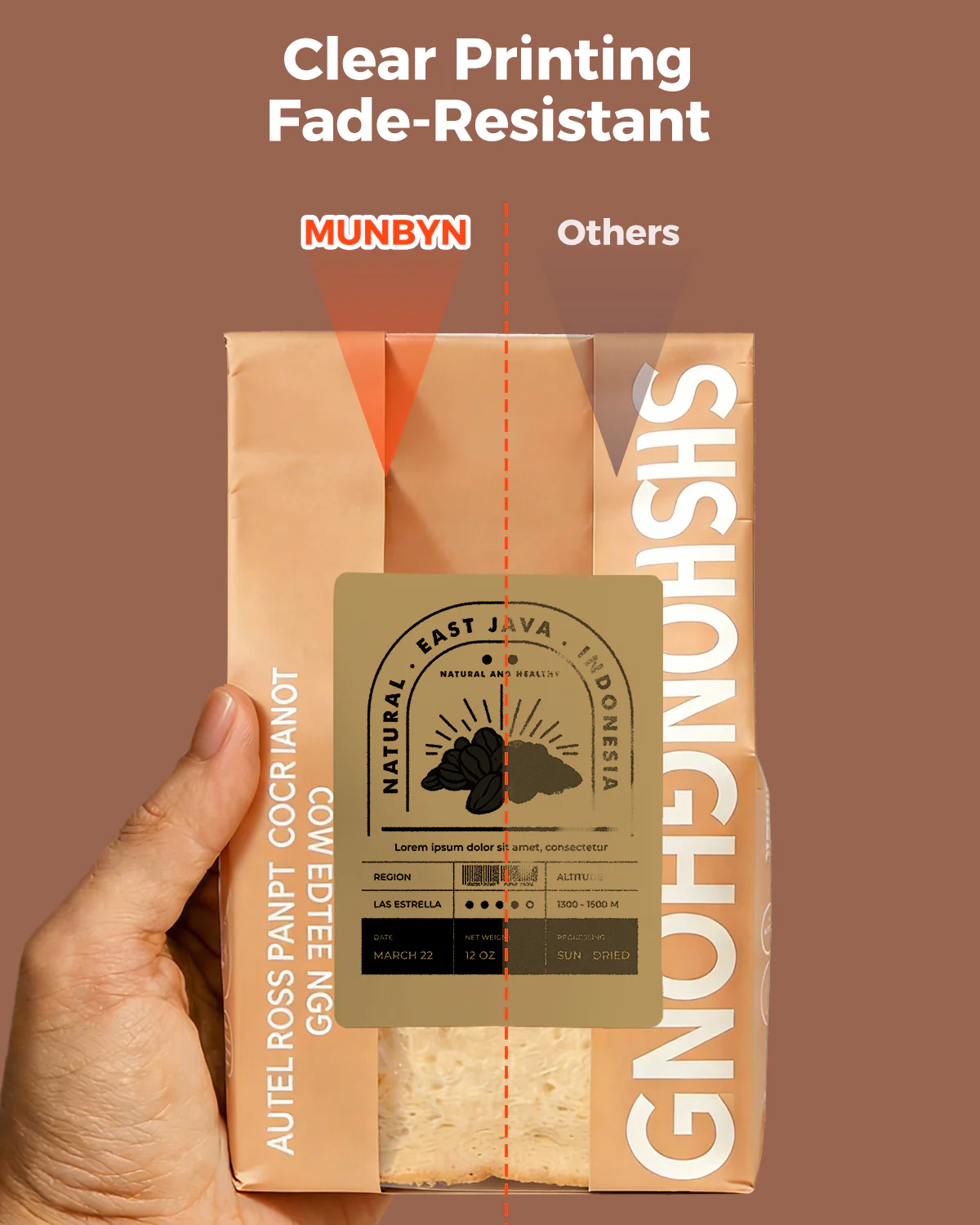 Brown Rectangle Labels - Image 8