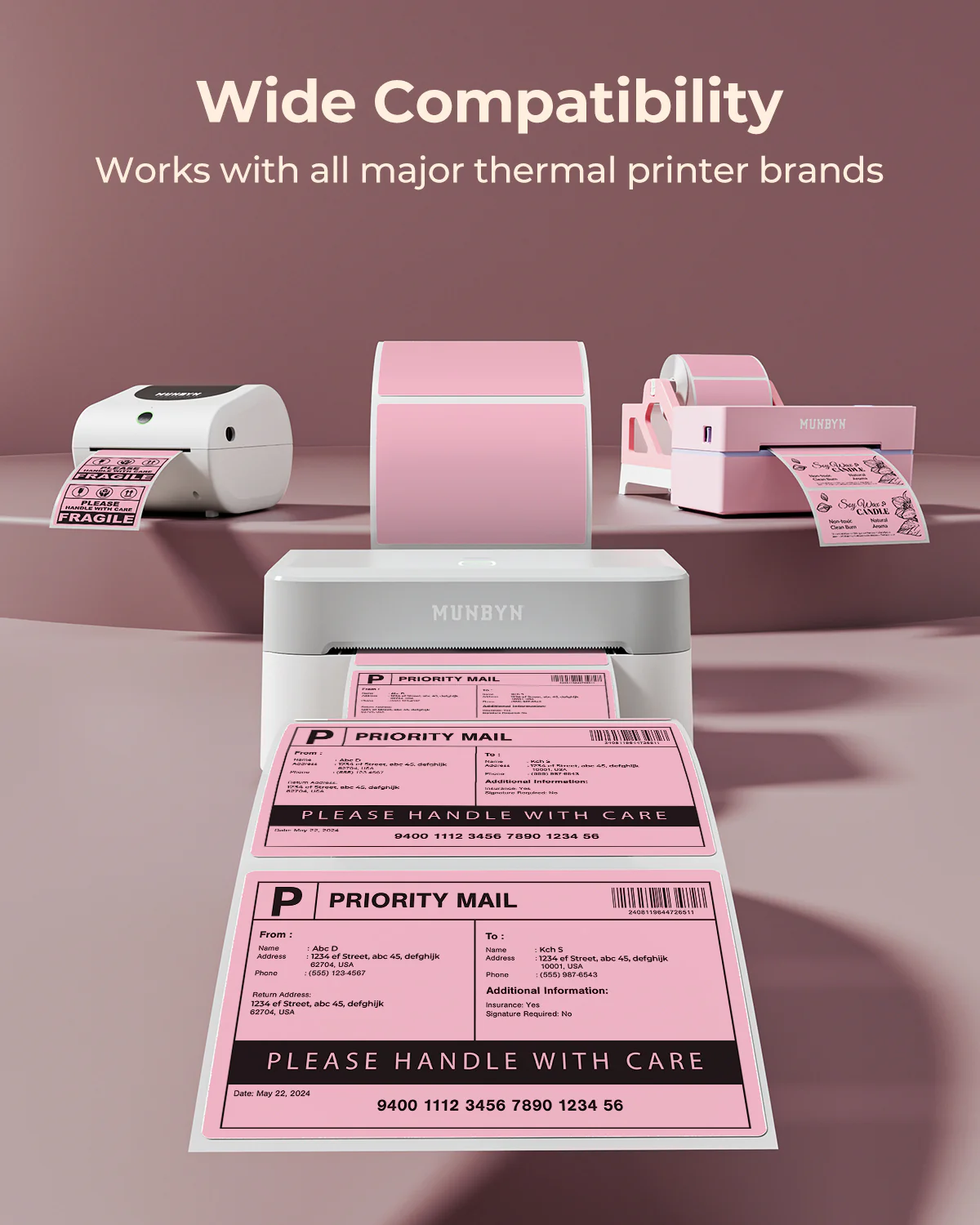 Pink Rectangle Labels - Image 5