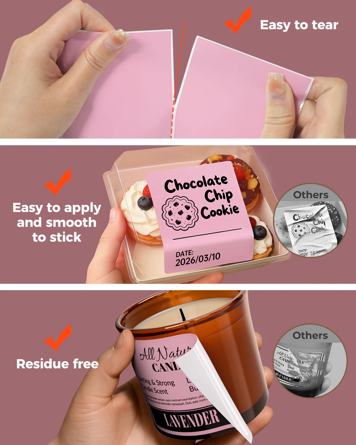 Pink Rectangle Labels - Image 6
