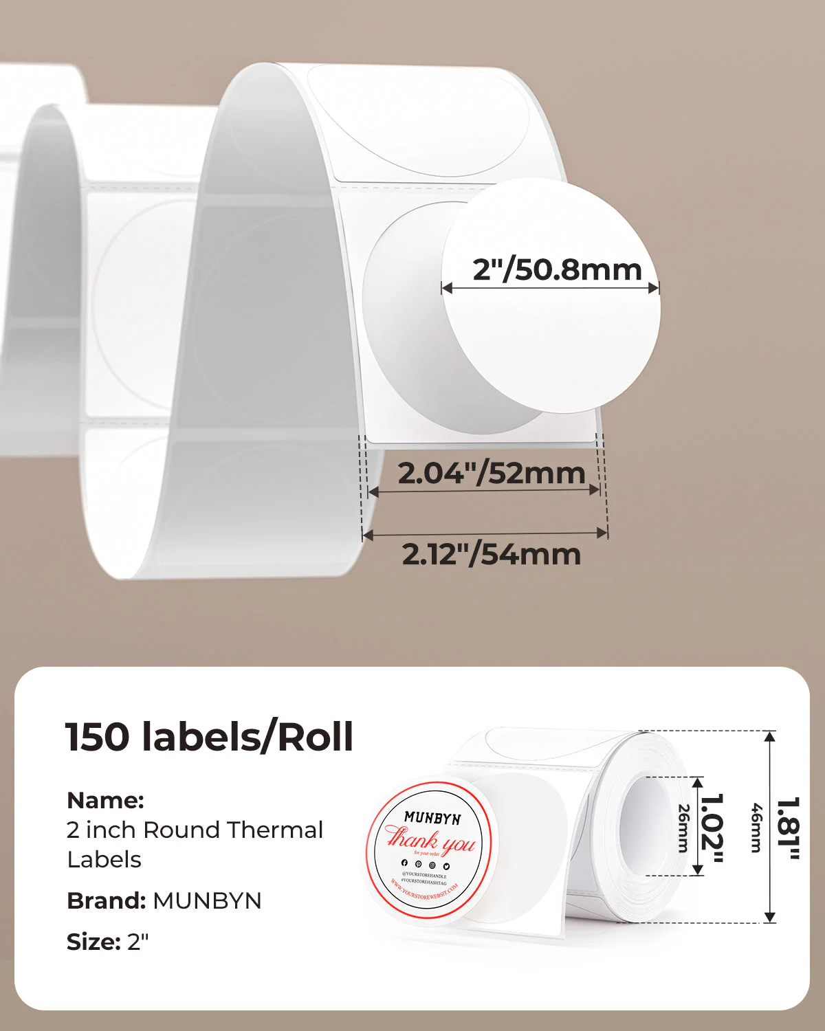 2" Dual Color Labels - Image 3