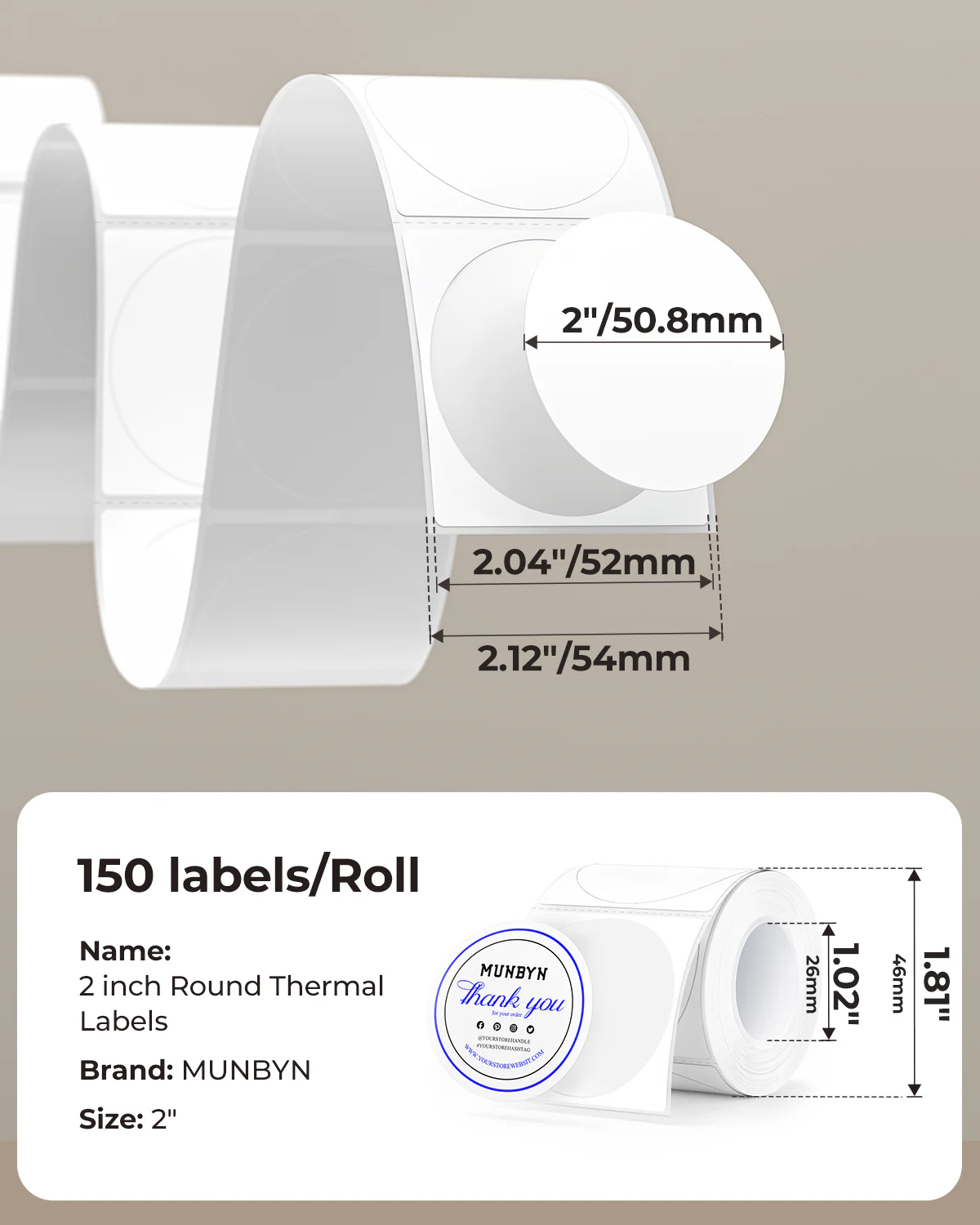 2" Dual Color Labels - Image 9